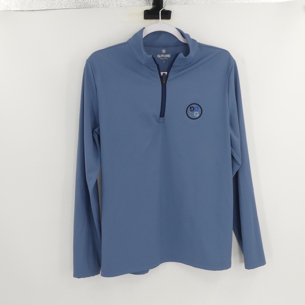 G/Fore Pullover Mens Small Blue Quarter Zip Golf Performance Lightweight Stretch